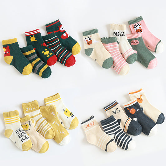 Colorful Cartoon Socks for Kids