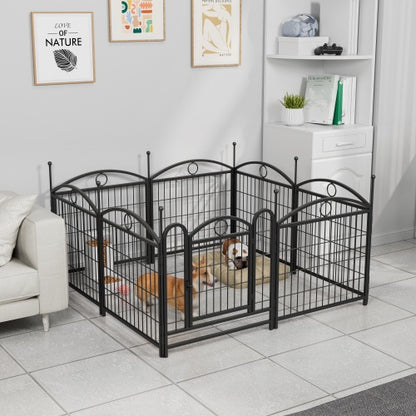 Dog Playpen Indoor 24 Inch 8 Panel Metal