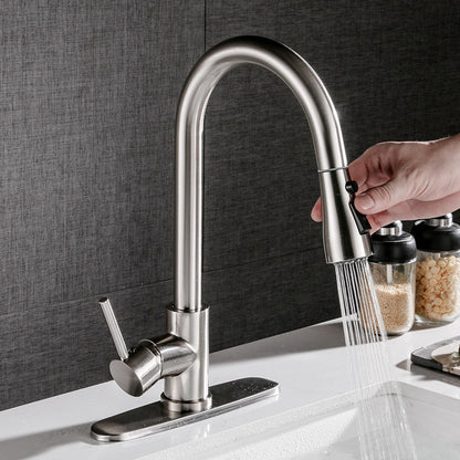 Pull-out Hot And Cold Kitchen Sink Faucet