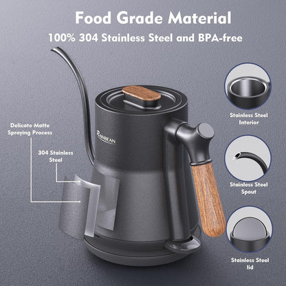 Electric Kettle Stainless Steel Leak Proof Design