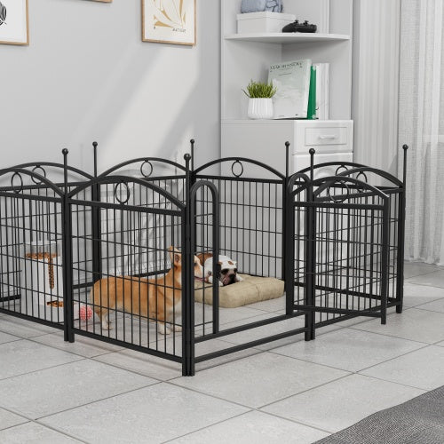 Dog Playpen Indoor 24 Inch 8 Panel Metal