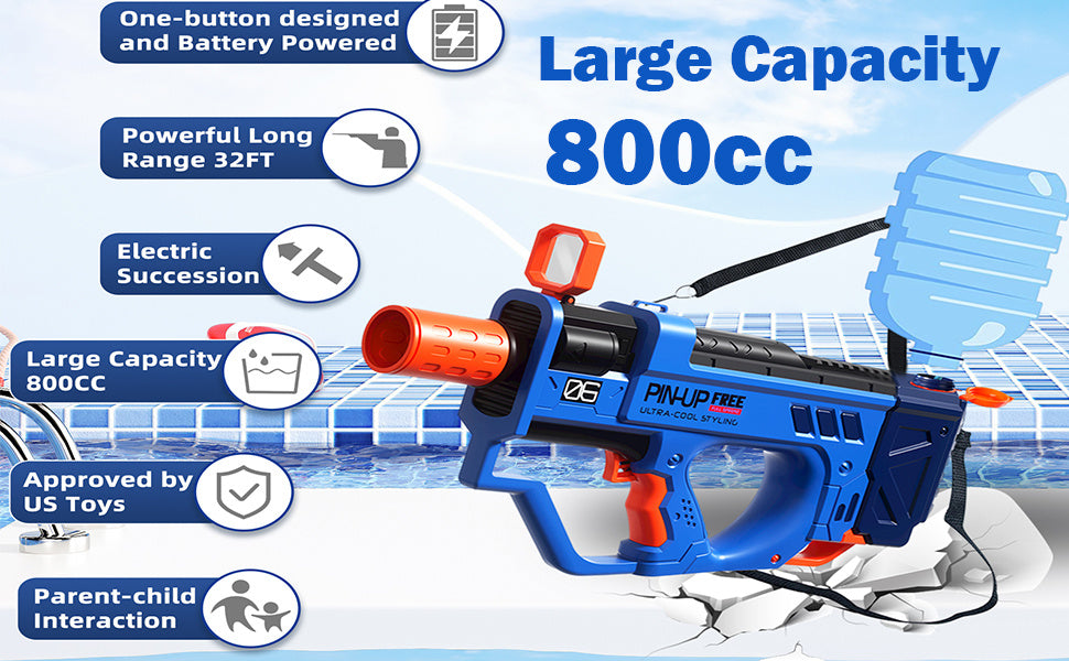 Automatic Water Blaster Gun Rechargeable Battery Toys