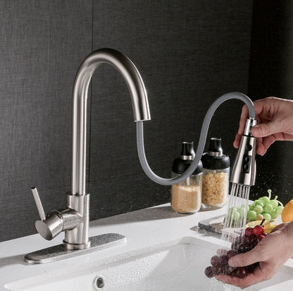 Pull-out Hot And Cold Kitchen Sink Faucet