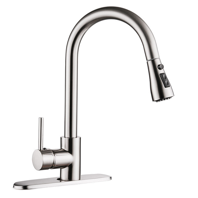 Pull-out Hot And Cold Kitchen Sink Faucet