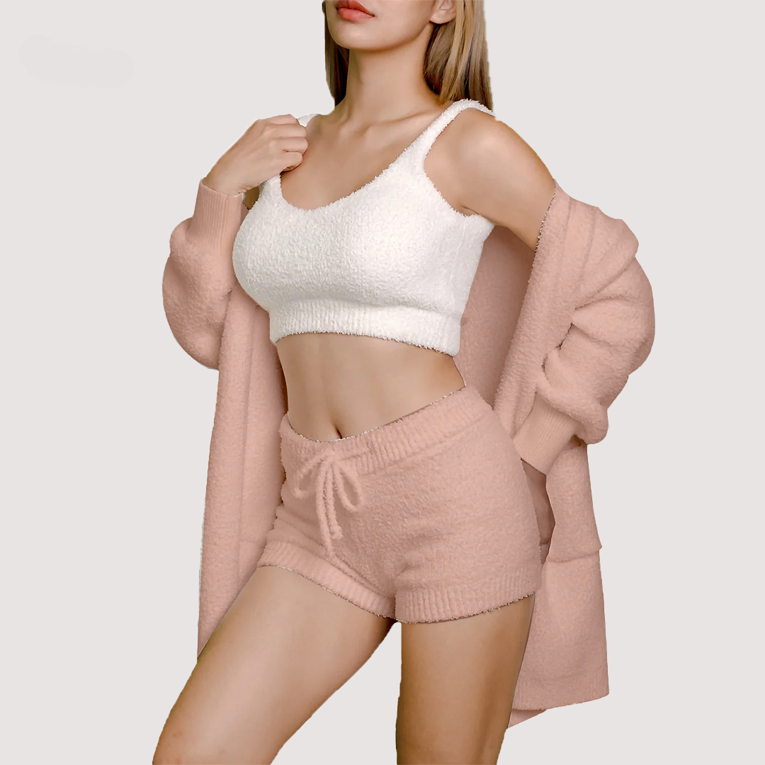 Lightweight Cuddly knit outfit Sand