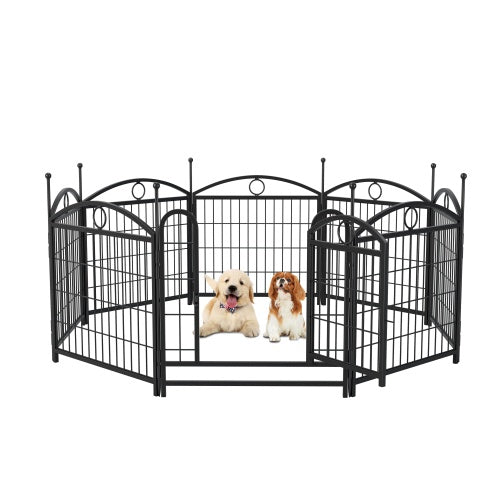 Dog Playpen Indoor 24 Inch 8 Panel Metal