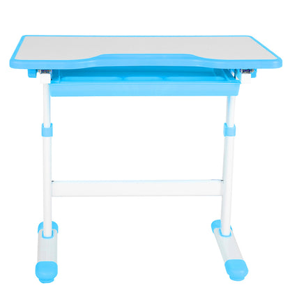 Adjustable Kids Activity Art Table Desk Chair (Blue)